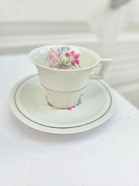 Theodore Haviland France Persepolis Demitasse Cup And Saucer Floral Design